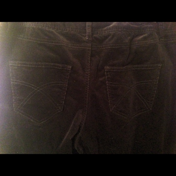Black corduroy pants.  Size 14 - Lane Bryant - Picture 3 of 3