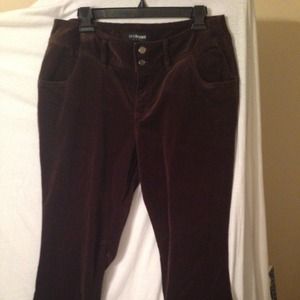 Chocolate brown  corduroy pants.  Size 14