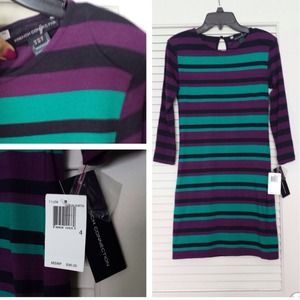 💜FRENCH CONNECTION💜 Long Sleeve Stripe Dress
