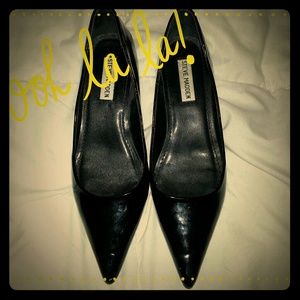 Sexy Black Steve Madden Kitten Heels
