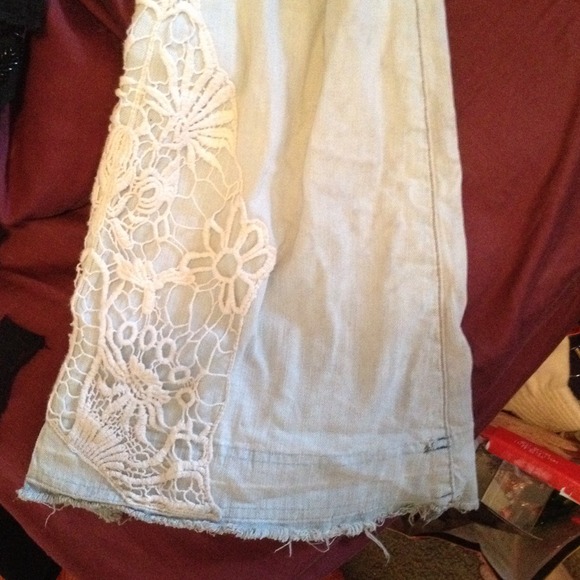 SOLD 💕Free People Crochet Bell Bottoms