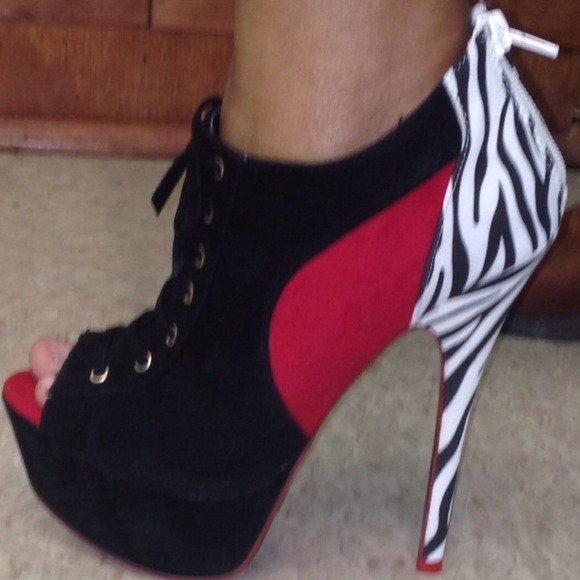 Shoes - Ankle peep toe shoes