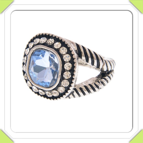 Inspired blue stone ring