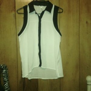 Sheer tank blouse