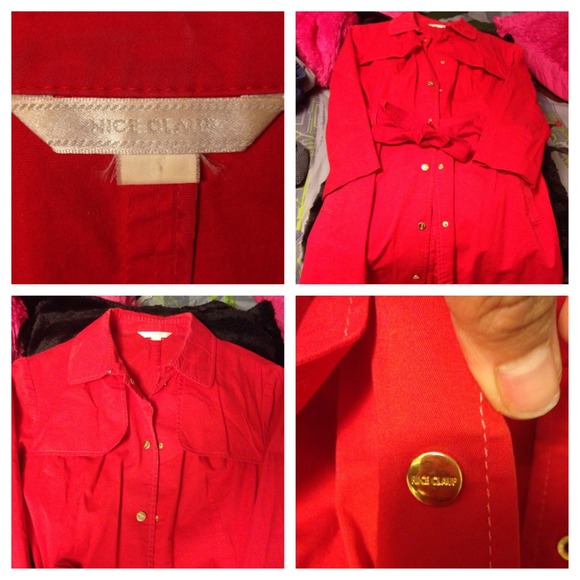 SOLD Red jacket - Picture 3 of 4