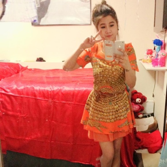 SOLD Orange dress