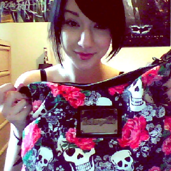 Betsey Johnson Skull & Lace handbag