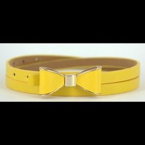 White & Yellow Bow Belt (One Size Fits Most)