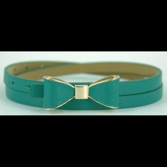 Teal Bow Belt