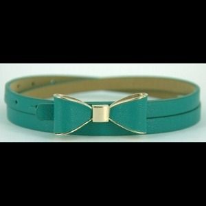 Teal Bow Belt
