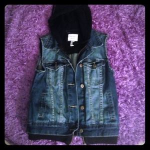 Forever 21 premium denim vest.