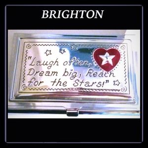 Brighton Pretty Silver "Joyful Heart" card case.