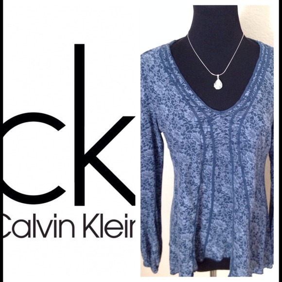 Cute blue Boho shirt by Calvin Klein