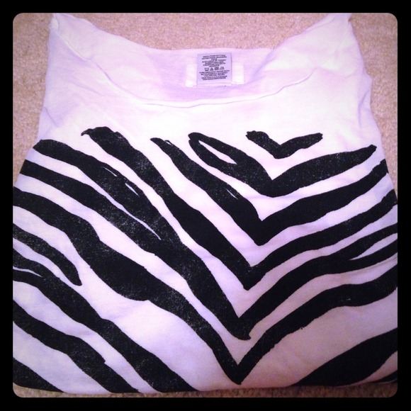 PINK Victoria's Secret zebra print top - Picture 1 of 3
