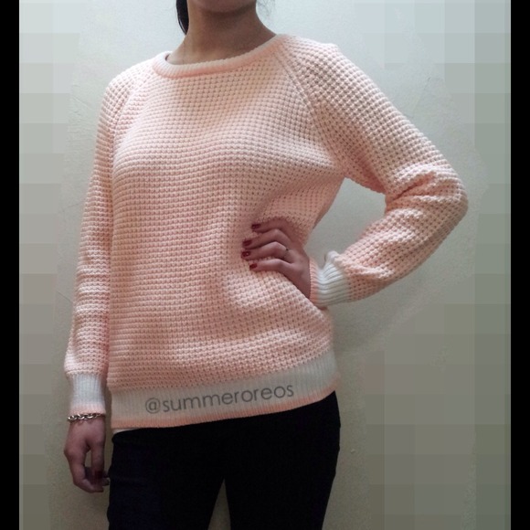 Forever21 Pink Knitted Sweater SizeL