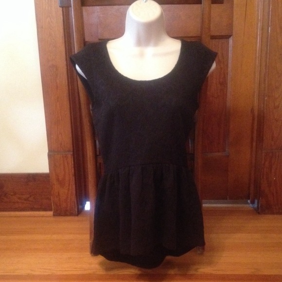 Traded!!! Peplum lace top NWT