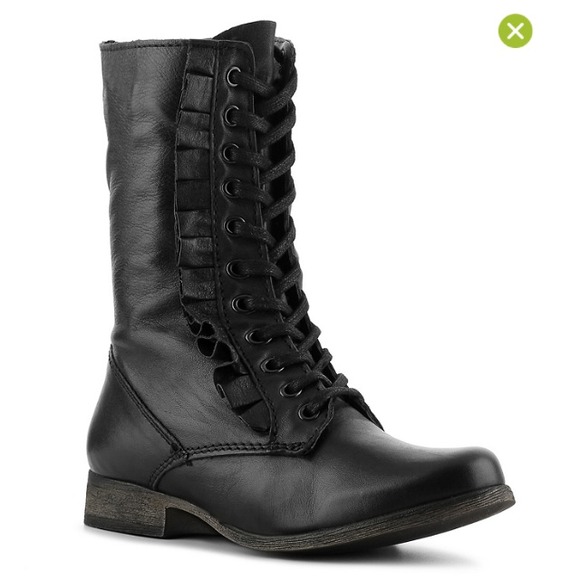 Betsey Johnson Boots - Leather Ruffle Boots