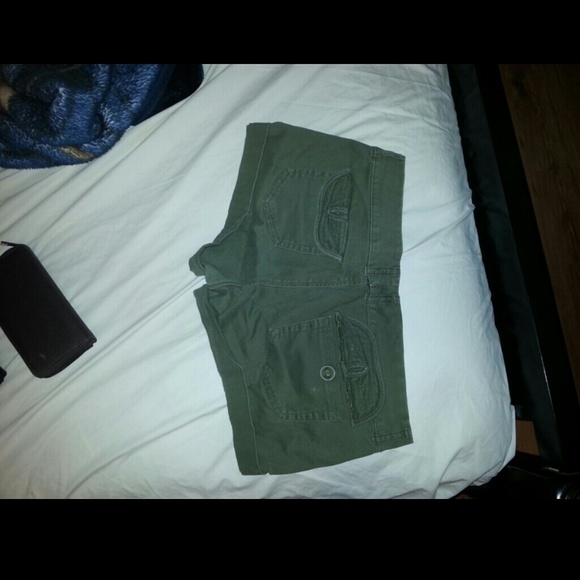 Olive Green shorts - Picture 2 of 3