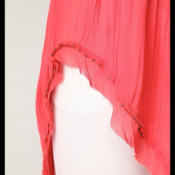 Free People Sleeveless Hi Low Tunic in Guava - Picture 3 of 4