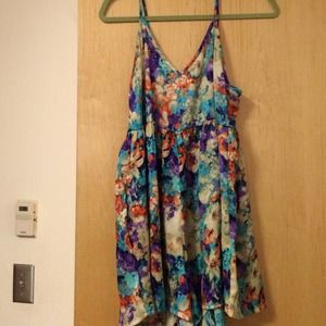 LF satin flower romper- PROCE DROP!