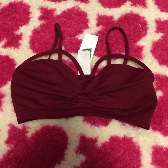 🎈SOLD!! LF bralette in maroon