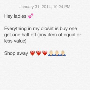 BOGO half off❤️❤️❤️❤️