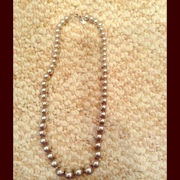 Reduced! Authentic Tiffany Silver bead necklace