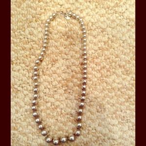 Reduced! Authentic Tiffany Silver bead necklace
