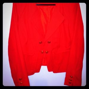 Cynthia Rowley Military Orange/Red blazer