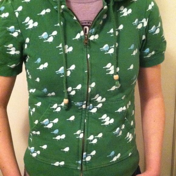 Other - Cute green zip up hoodie