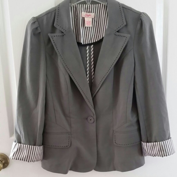 🚫TRADED🚫 Candies Gray Blazer!!  Excellent Cond