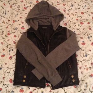 Leather Hoodie