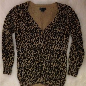 Cheetah print cardigan