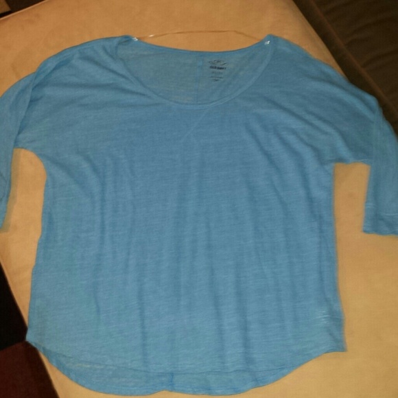 ***SOLD in bundle***  Old Navy Blue burnout top