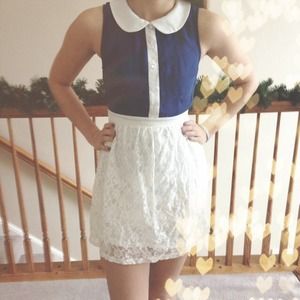 Forever 21 Dresses & Skirts - 🎉 HOST PICK 🎉 Forever 21 Blue & White Dress! 😍✨ Forever 21 Dresses & Skirts - 🎉 HOST PICK 🎉 Forever 21 Blue & White Dress! 😍✨
