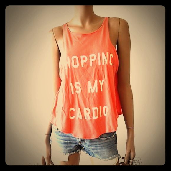WILDFOX Shopping Is My Cardio Tank | PREOWNED