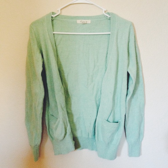 F21 Mint Green Cardigan