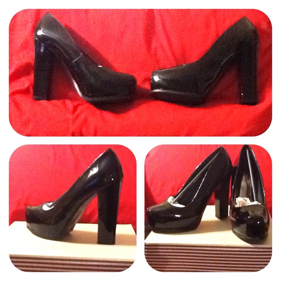 NWT Black chunky platform shoe 6.5
