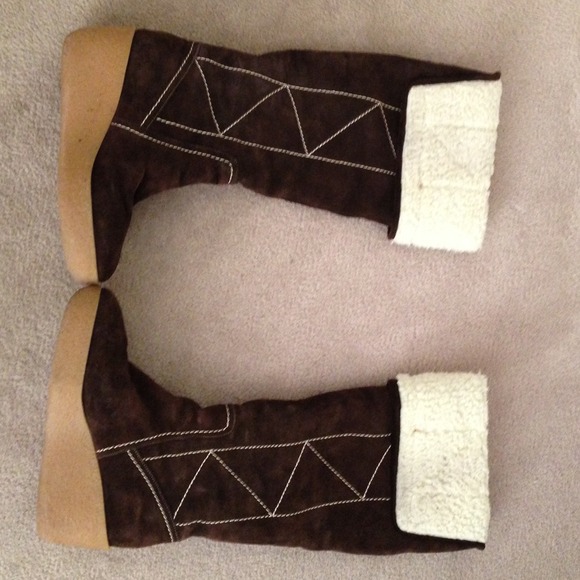 Michael Kors tall brown suede boots