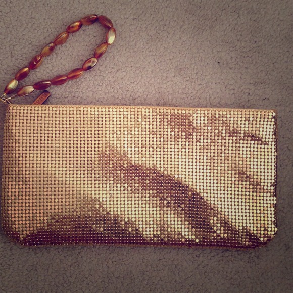 Guess Gold Sequin Clutch