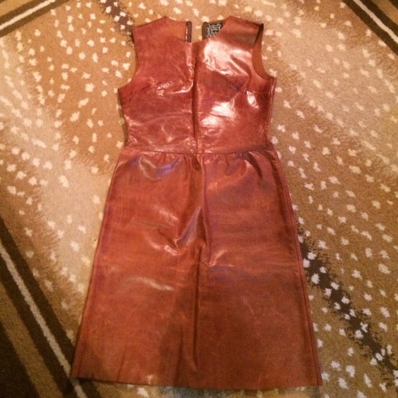 Cynthia Rowley leather dress
