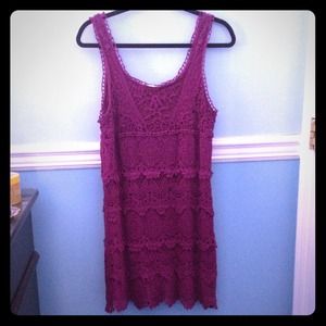 Tiered Crochet tank dress