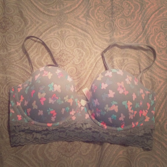 NWOT Victoria's Secret Pink Butterfly Bustier