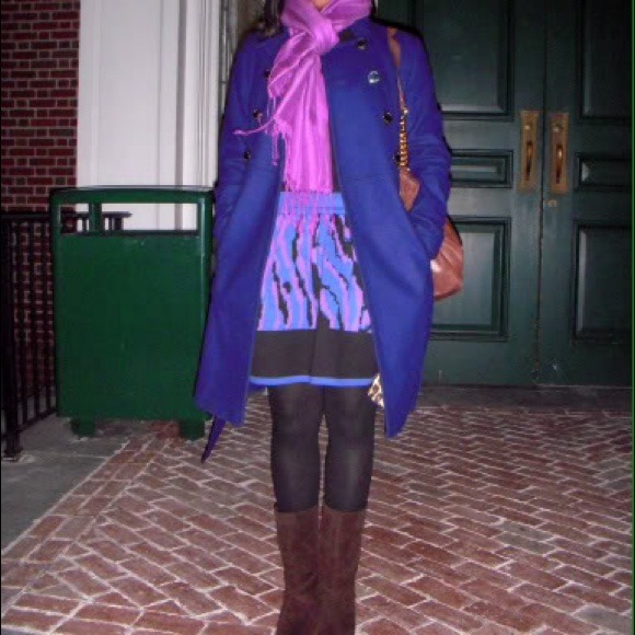 REDUCED!!! Express Plum Military Style Peacoat