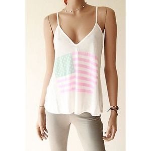 WILDFOX American Flag Tank | BRAND NEW