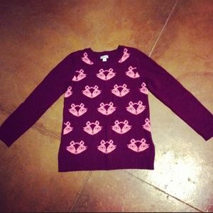 Maroon & Pink Sweater