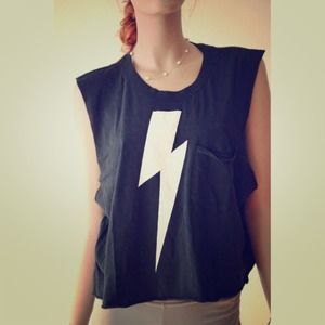 WILDFOX Lightning Cut Off Tee | BRAND NEW