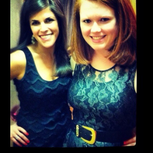 Reserved - Express fit and flare lace dress