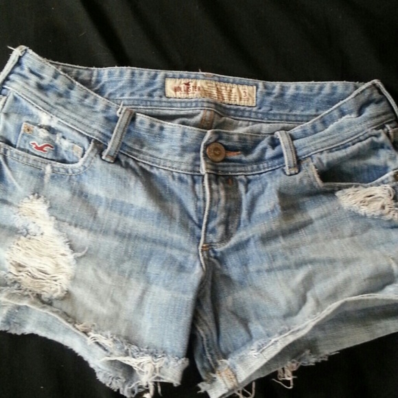 Distressed Denim Shorts