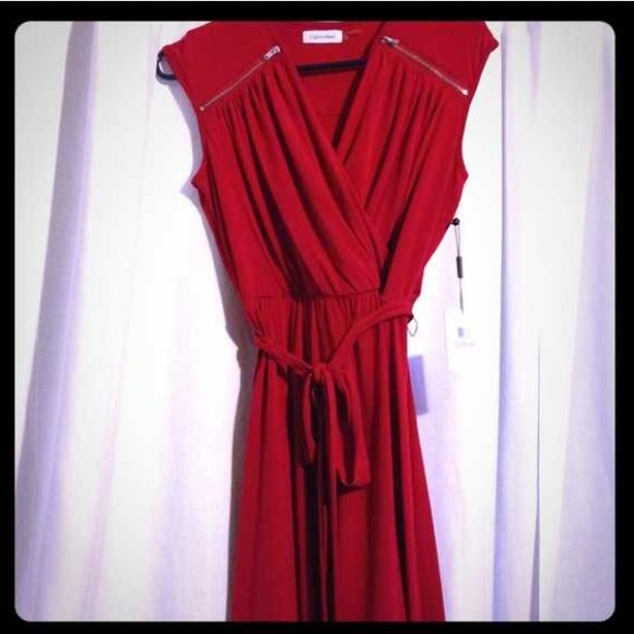 Gorgeous!!  NWTs, Calvin Klein red career dress